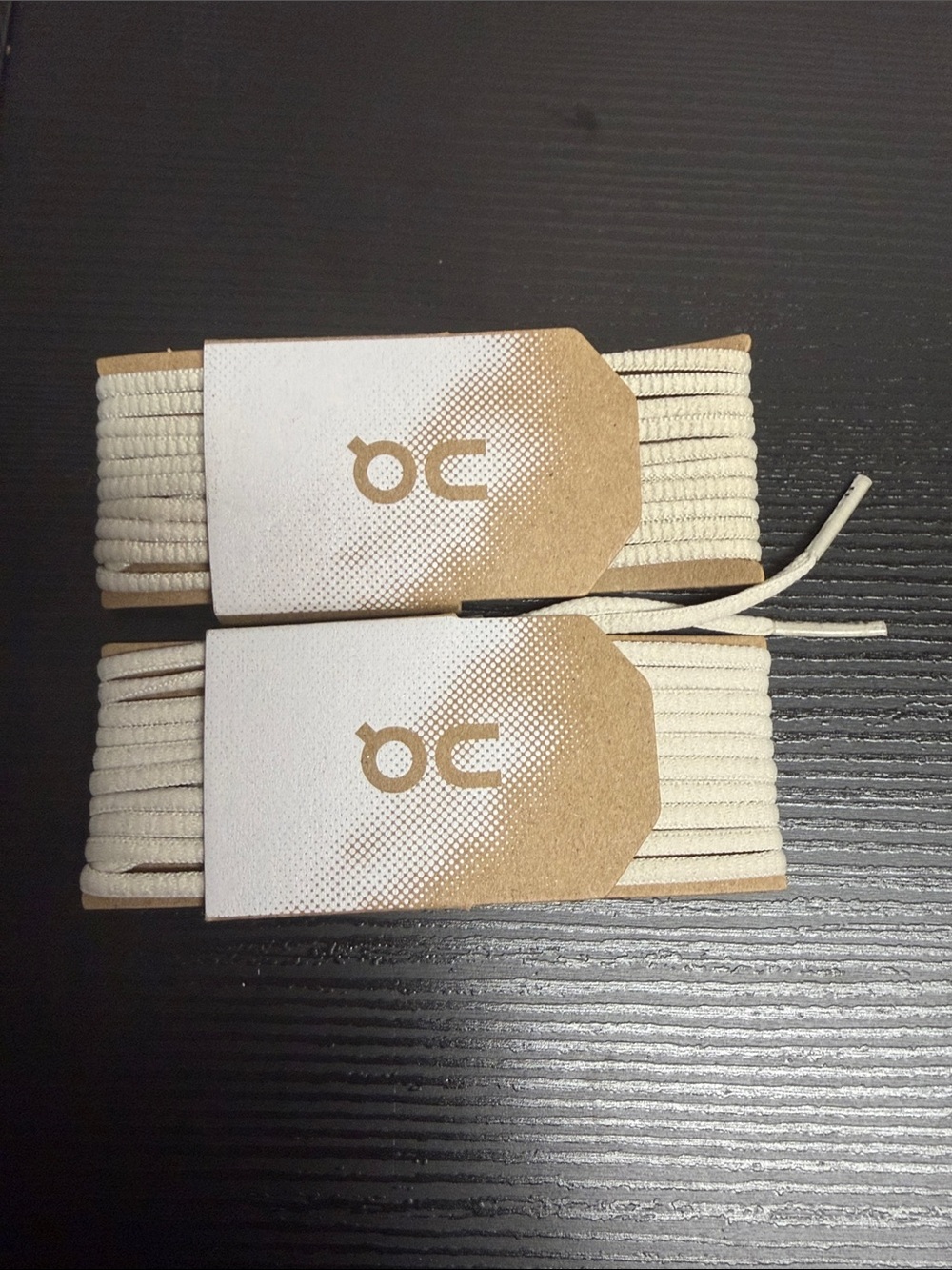 On Running Cream/White Replacement Flat Shoe Laces - Pair